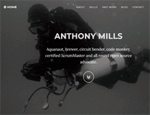 Tablet Screenshot of anthony-mills.com